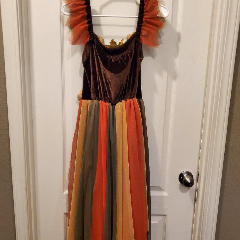 Fall Fairy Flower Dress - Renaissance fair / Halloween - Picture 3 of 5